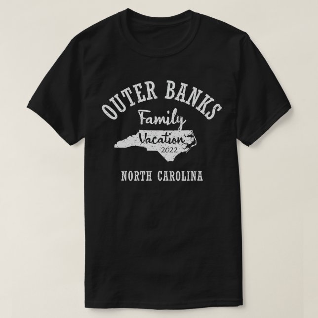 T-SHIRT BANQUES EXTÉRIEURES VACANCES FAMILIALES 2022 OBX F (Design devant)