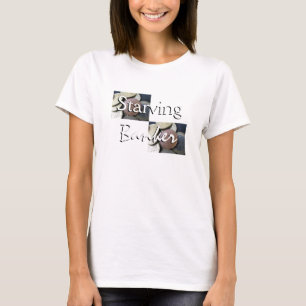 T-shirt Banquier affamé en blanc
