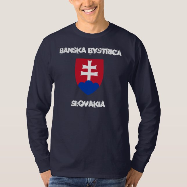 T-shirt Banska Bystrica, Slovaquie avec armoiries (Devant)