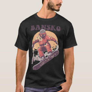 T-shirt Bansko Bulgaria Retro Snowboard