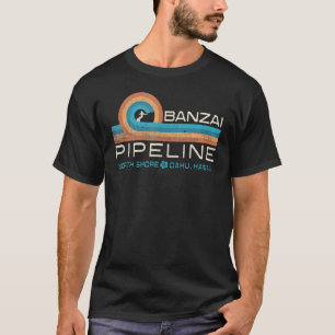 T-shirt Banzai Pipeli, le graphisme Vintage de surf des an