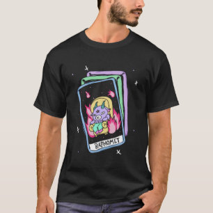 T-shirt Baphomet Carte de Tarot Créatif Goth Pastel Créati