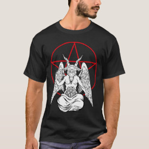 T-shirt Baphomet prier démon Satanique Lucifer Beelzebub