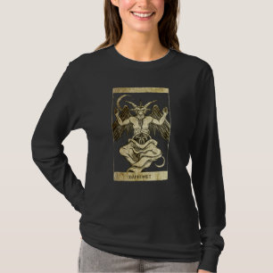 T-shirt Baphomet Satan Occulte Sombre Evil 666 Distre Vint