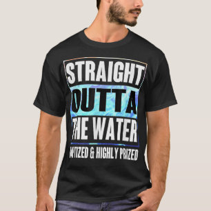 T-shirt Baptême Adultes Enfants Funny Outta Water Tee Cad