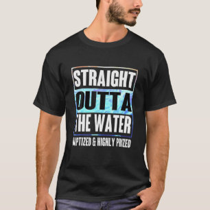 T-shirt Baptême Adultes Enfants Funny Outta Water Tee Gift