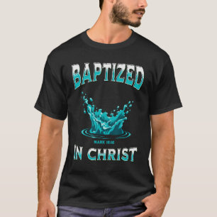 T-shirt Baptême Chrétien - Baptisé Dans La Bible Du Christ