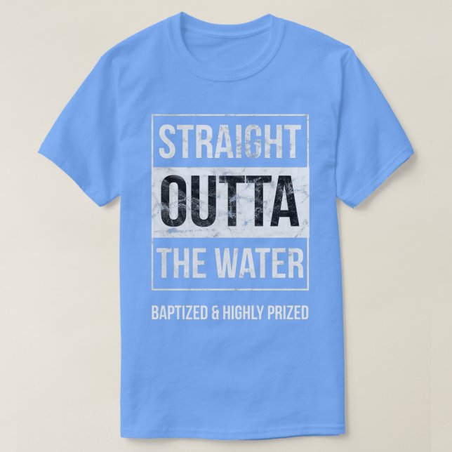 T-shirt Baptême conceptions Adultes Enfants Funny Outta Wa (Design devant)
