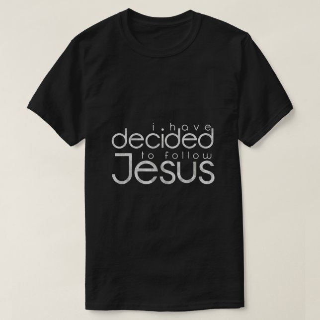 T-shirt Baptême J'ai décidé de suivre Jésus2219 (Design devant)