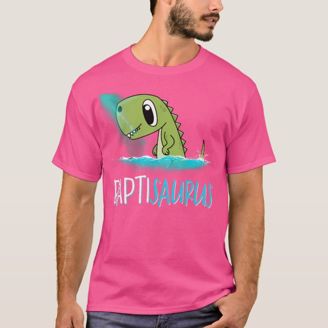 T-shirt Baptisaurus Funny Garçons Enfants Baptême Pour Chr (Devant)
