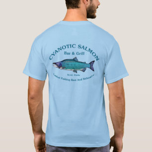 T-shirt Bar et Grill Saumon Cyanotique