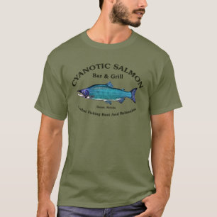 T-shirt Bar et Grill Saumon Cyanotique