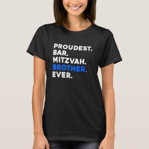 T-SHIRT BAR FIER MITZVAH FRÈRE JAMAIS JEUNE JEUNE GARÇON C