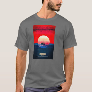 T-shirt Bar Harbor Maine Où l'aube commence surdimensionné