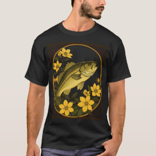 T-shirt Bar rayé Rockfish et jasmin jaune