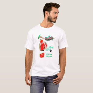 T-shirt Bar rétro salon de cocktails lézard sanglant mary