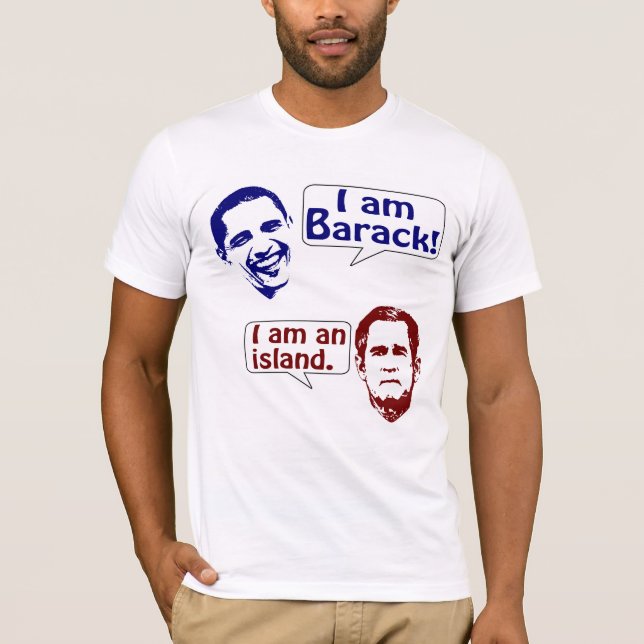 T-shirt Barack et la chemise d'île (Devant)