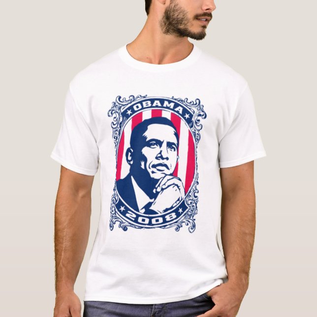 T-shirt Barack Obama 2008 (Devant)