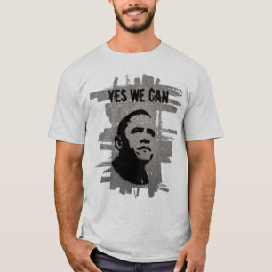 T-shirt Barack Obama. Asphalte de pochoir