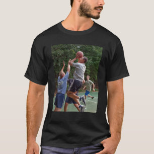 T-shirt Barack Obama Jouant À La Chemise De Basket-Ball