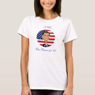 T-shirt Barack Obama - la chemise, vote Obama pour "08",
