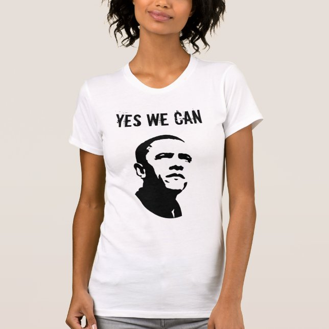 T-shirt Barack Obama (les deux côtés) - customisés (Devant)