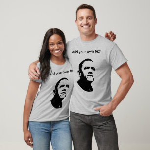 T-shirt Barack Obama - longue douille personnalisable