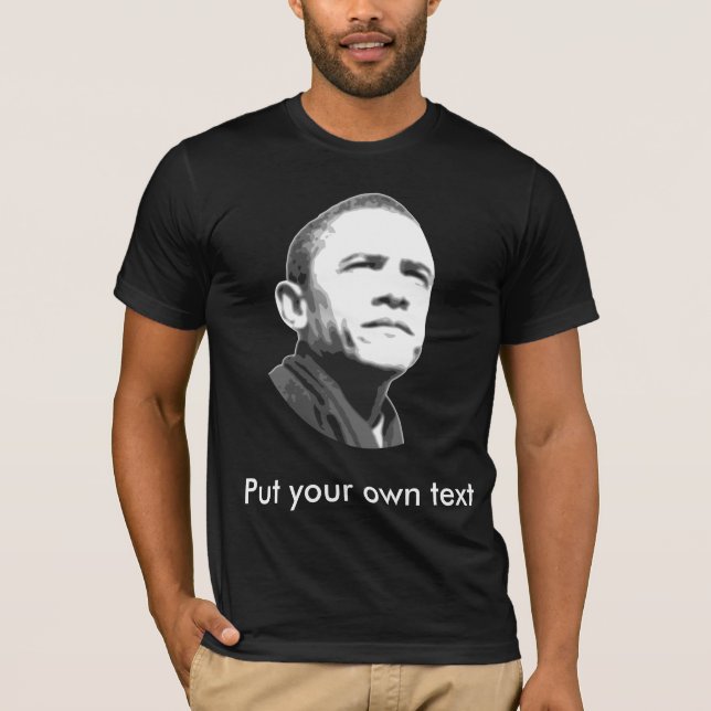 T-shirt Barack Obama, personnalisable (Devant)