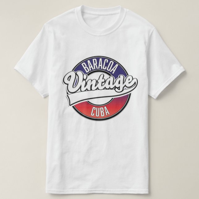 T-shirt Baracoa cuba logo vintage (Design devant)