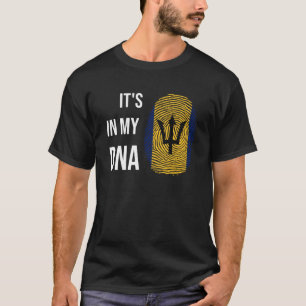 T-shirt Barbade Dans Mon ADN Barbade Drapeau Vacances Barb