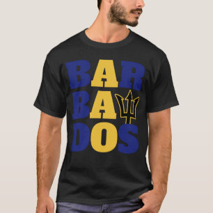 T-shirt Barbade Fiers Barbadiens Bajan Patriotic Barbados