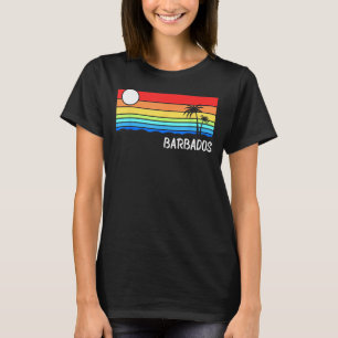T-shirt Barbade Sunset Design Vacances Caribbean Island B