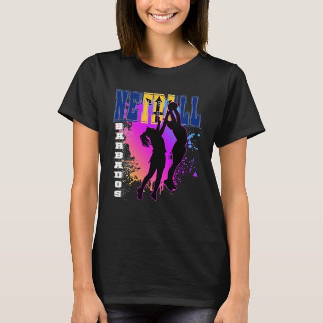 T-shirt Barbados  Netball (Devant)