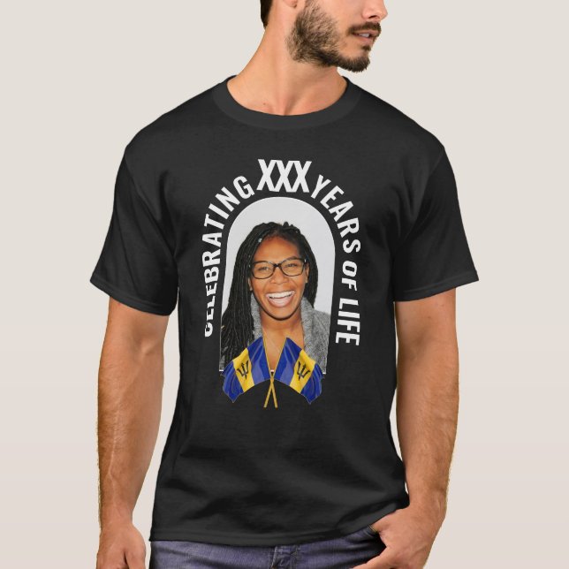 T-shirt BARBADOS Personnalisé N'importe quel âge Famille G (Devant)