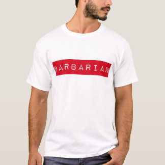 T-shirt barbare d'étiquette
