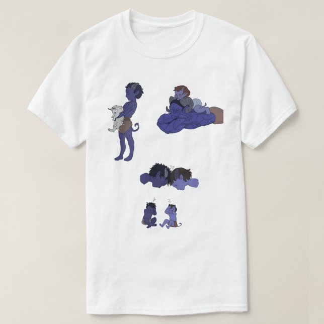 T-shirt barbares de la planète des glaces (Design devant)