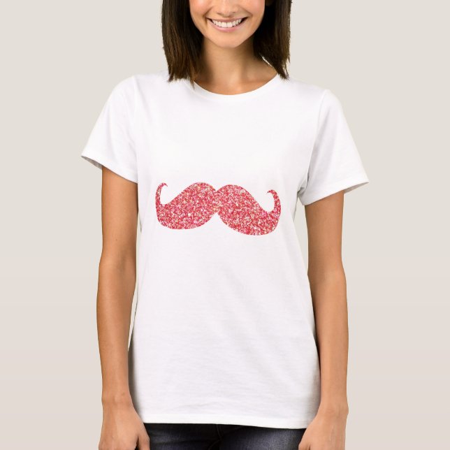 T-shirt Barbe à papa rose pailletée (Devant)