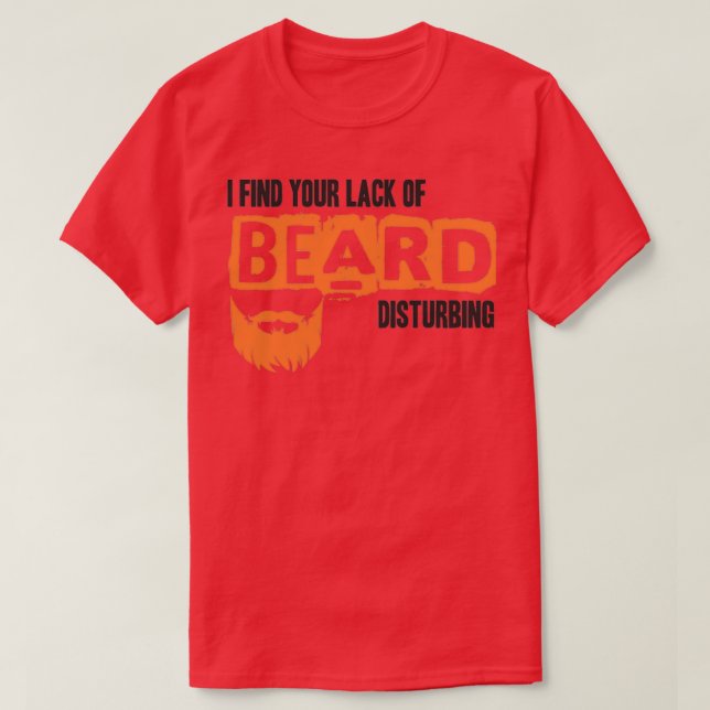 T-shirt Barbe barbe à barbe entière cadeau à barbe 1 (Design devant)