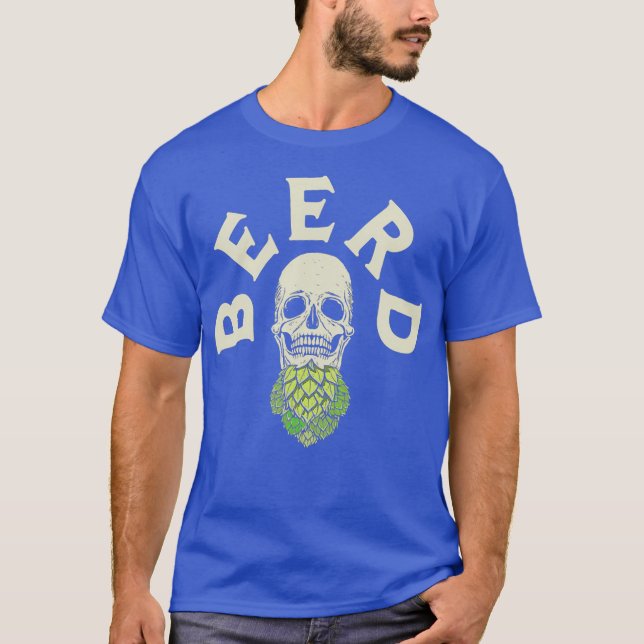 T-shirt Barbe de crâne de houblon pour la bière d'artisana (Devant)