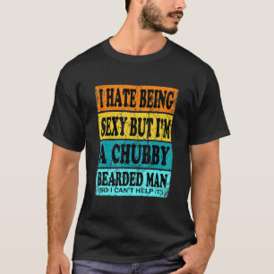 T-shirt Barbe Homme Portée Par Chubby Pour Hommes