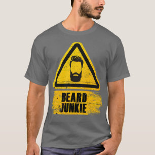 T-shirt Barbe Junkie Beard Porteur Barbe Grooming Barbier