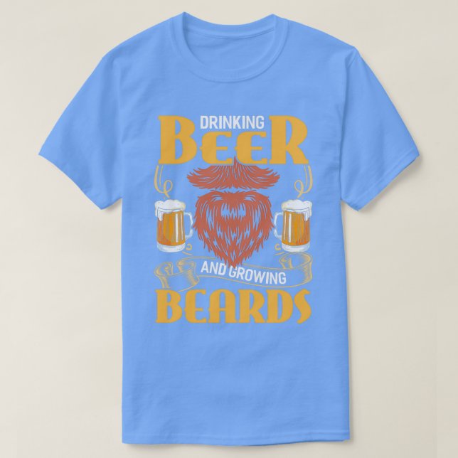 T-shirt Barbe Portée Collie Moustache Cadeau de cheveux fa (Design devant)
