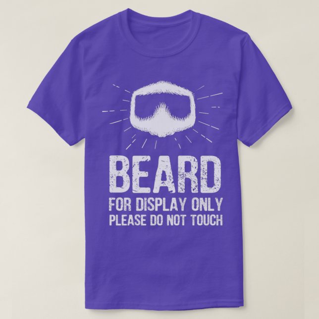 T-shirt barbe s'il vous plaît ne touchez pas (Design devant)