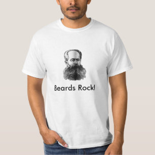 T-shirt Barbe touffue vintage, roche de barbes !