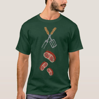 T-shirt Barbecue BBQ Griller Viande Steak