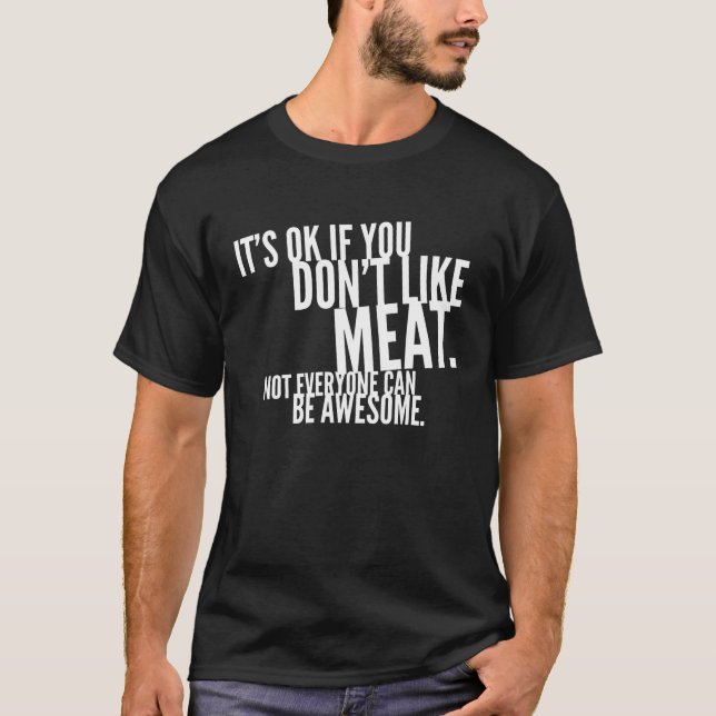 T-shirt Barbecue du ventilateur de viande boucher (Devant)