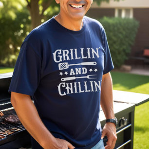 T-shirt Barbecue Grillin et Chillin
