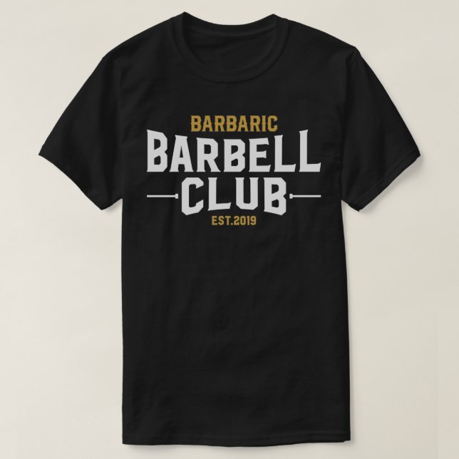 T-shirt Barbell Club (Design devant)