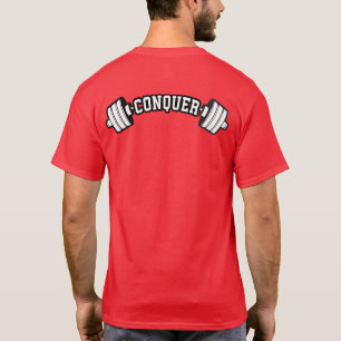 T-shirt Barbell, CONQUER - Gymnase d'haltérophilie