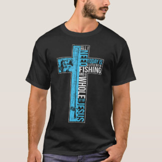 T-shirt Barbell Dumbbell Cross Christian Jesus Gym Workout